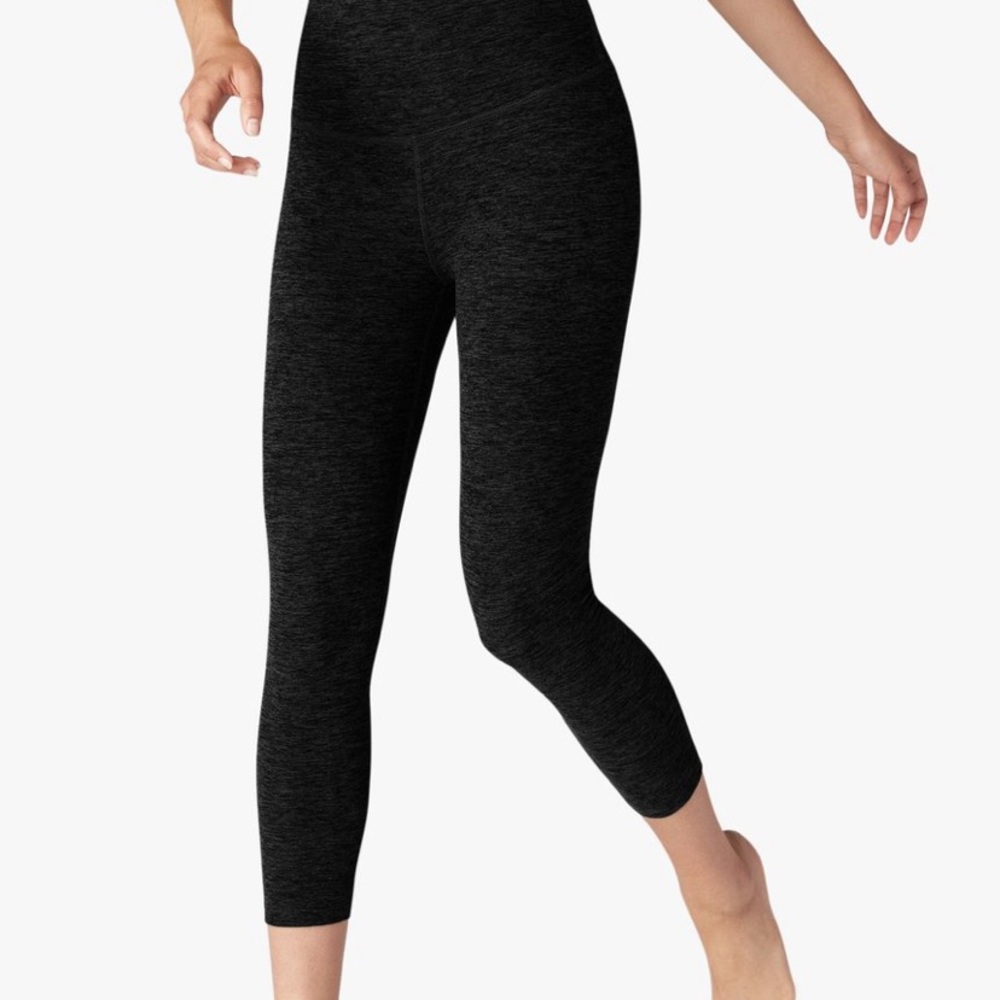 Beyond Yoga Black Spacedye Crop